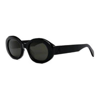 CELINE Plastic Round Sunglasses Unisex Black
