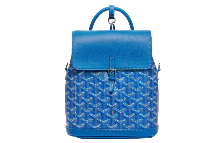GOYARD Alpin Cow Leather Backpack Mini Women's Sky Blue