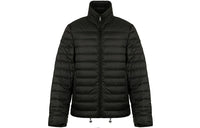 PRADA Solid Color Stand Collar Thin Down Jacket Men's Black