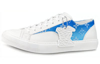 LOUIS VUITTON Tattoo Low Top Stylish Skateboarding Shoes Men's Blue White