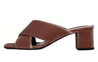 SAINT LAURENT Slip Resistant Slide Slippers Women's Brown