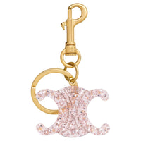 CELINE Plexiglass Keychains Women's Pink