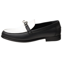 HERMES Destin Loafers Women's Black White