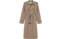 CELINE Trench Coats Women's Camel
