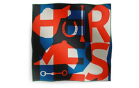 HERMES Silk Scarves Men's Multicolor