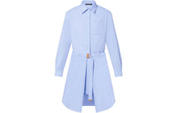LOUIS VUITTON Long-Sleeved Dresses Women's Blue