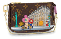 LOUIS VUITTON Mini Pochette Accessoires Vivienne Holiday Monogram Canvas/Pink