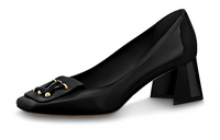 LOUIS VUITTON Shake Spool Heel High Heels 5.5cm Women's Black