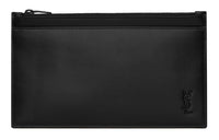 SAINT LAURENT Cow Leather Clutch Men's Black