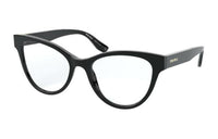 MIU MIU Plastic Cat Eye Eyeglass Frames Women's Black