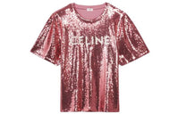 CELINE Sequin Embellished Crewneck T Shirt