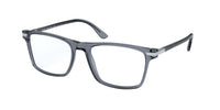 PRADA Plate Frame Rectangular Eyeglass Frames Men's Gray