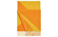 HERMES Knit Scarves Unisex Bright Yellow/Mango Yellow