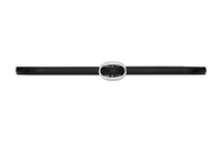 SAINT LAURENT Slim Fit Solid Color Decoration Leather Belts Women's Black Width: 1.5cm