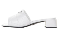 PRADA Logo-plaque Quilted Leather Mules