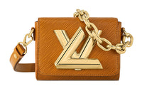 LOUIS VUITTON Twist Cow Leather Crossbody Bag Shoulder Bag Regular Women's Brown