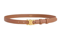 CELINE Leather Belts Women's Brown