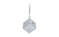 GOYARD Dé Canvas With Leather Wrist Bag Women's Silver