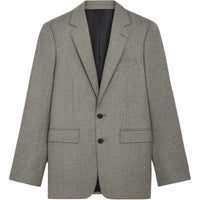 CELINE Classic Jacket In Striped Flannel