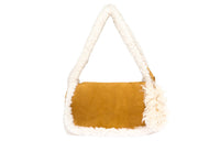 MIU MIU Shearling With Suede Shoulder Bag Handbag One Shoulder Women's Cognac Natural