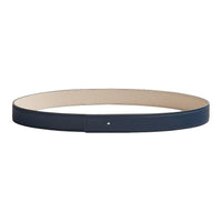 HERMES Epsom Leather Leather Belts Unisex Dark Blue/Khaki Width: 3.2CM