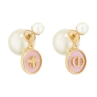 DIOR Metal Earrings Women's Pink