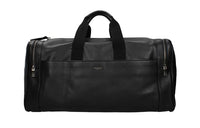 SAINT LAURENT City Leather Travel Bag Men's Black