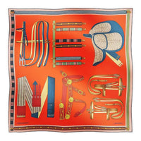 HERMES Mulberry Silk Silk Scarves Women's Multicolor