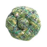 CHANEL Twill Velvet Brooches Women's Green