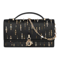 DIOR Cow Leather Shoulder Bag, Crossbody Bag, Handbag Mini Women's Black