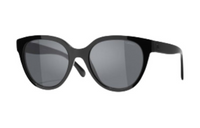CHANEL Butterfly Sunglasses Women's Black