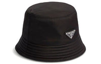 PRADA Triangle-logo Shearling Bucket Hat