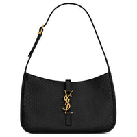 SAINT LAURENT LE5A7 Matte Python Skin Shoulder Bag Handbag Shoulder Bag Women's Black