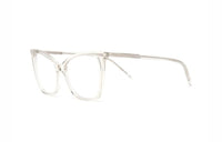 SAINT LAURENT Acetate Cat Eye Eyeglass Frames Women's Transparent