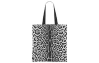 SAINT LAURENT Cotton Tote Bag Shopping Bag Handbag Men's Black/White