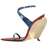 SAINT LAURENT Tallulah One Strap Sandals 11cm Women's Blue