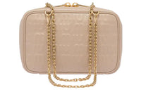 MIU MIU Leather Shoulder Bag, Crossbody Bag Women's Quartz Color/Beige