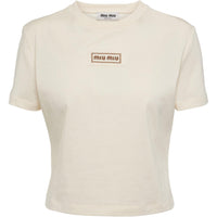 MIU MIU T-Shirts Women's Beige