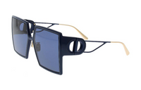 DIOR Irregular Shape Sunglasses Women's Black
