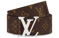 LOUIS VUITTON Calfskin Leather Belts Men's Multicolor 4CM