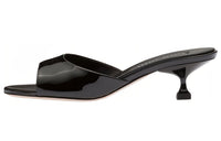 MIU MIU Abrasion Resistant Slide Slippers Women's Black