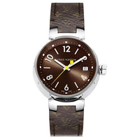 LOUIS VUITTON Wrist Watch Quartz Movement Canvas Strap Coffee Watch Dial Women's Watch
