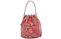 PRADA Python Skin Bucket Bags Handbag Crossbody Bag Women's Pink