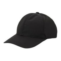 PRADA Recycled Nylon Cotton Baseball Caps Women's Black