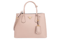 PRADA Leather One Shoulder Handbags Women's Light Pink