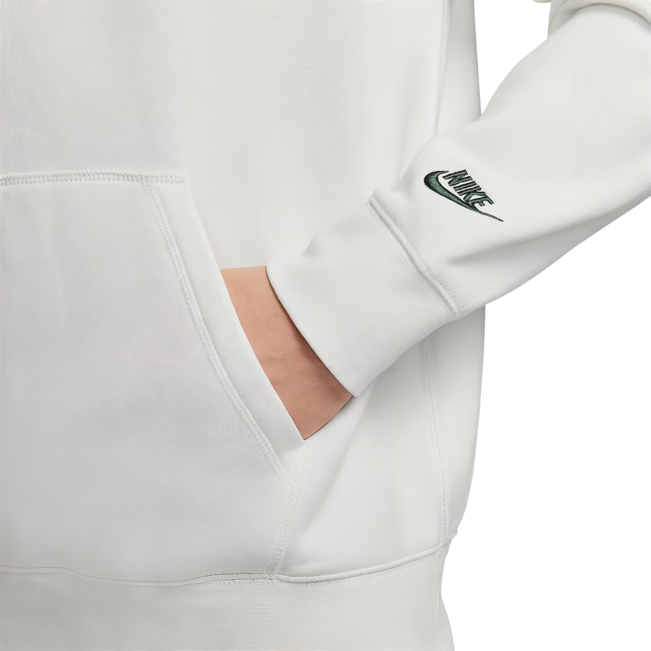 Nike Club Hoodie 'White Green' FZ0872-133