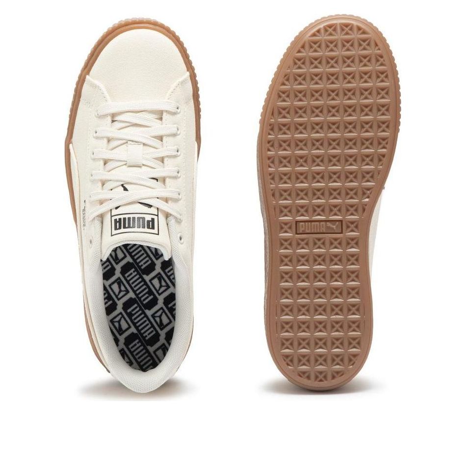 (WMNS) PUMA Basket Platform Canvas 'Beige' 399251-02