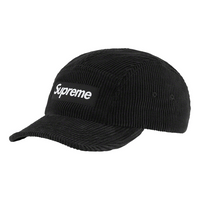 Supreme Corduroy Camp Cap 'Black White' SUP-FW22-1126