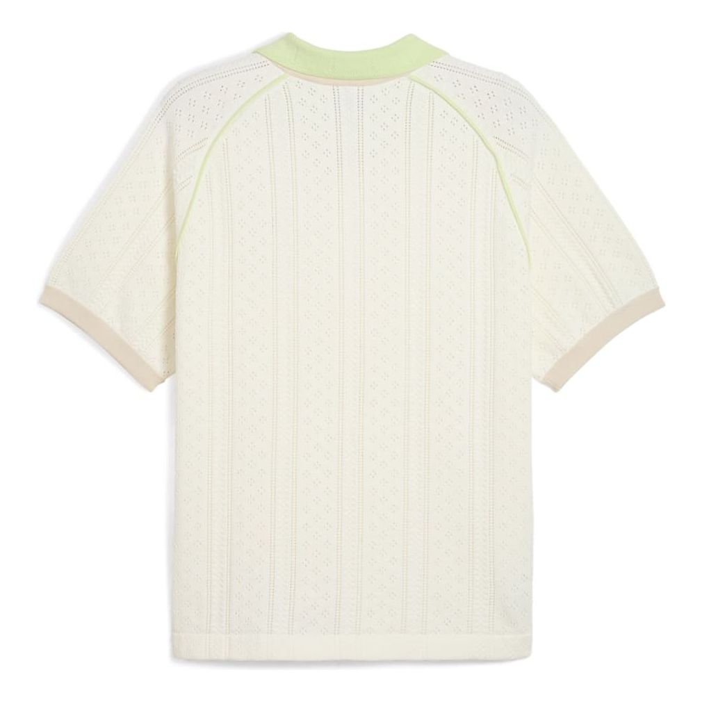 PUMA x MADHAPPY Knit Polo Shirt 'Warm White' 635344-87
