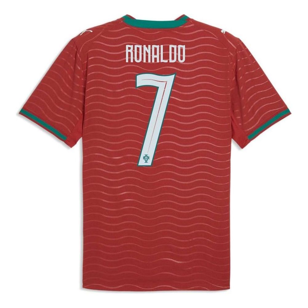 PUMA Cristiano Ronaldo Portugal 2026 Home Player Authentic Jersey 'Club Red Green Lagoon' 788140-77